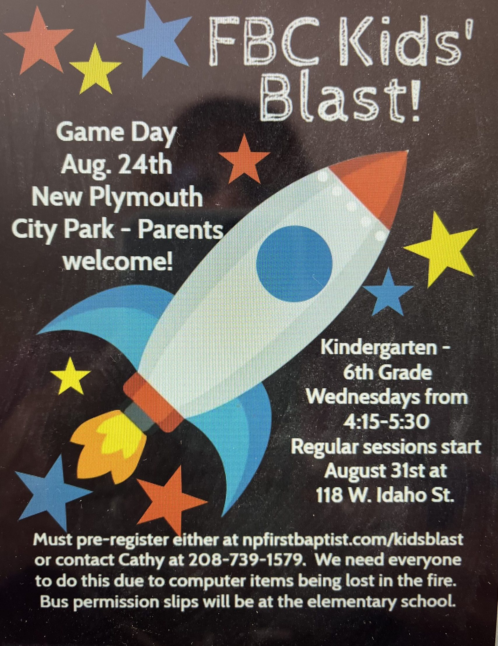 Kids' Blast - New Plymouth First Baptist Church